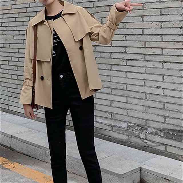 【即納】トレンチコート スプリングコート レディース アウター 大きいサイズ ライトアウター フォーマル ママコート ジャケット 上品 美シルエット 通勤 オフィス 大人可愛い おしゃれ カジュアル