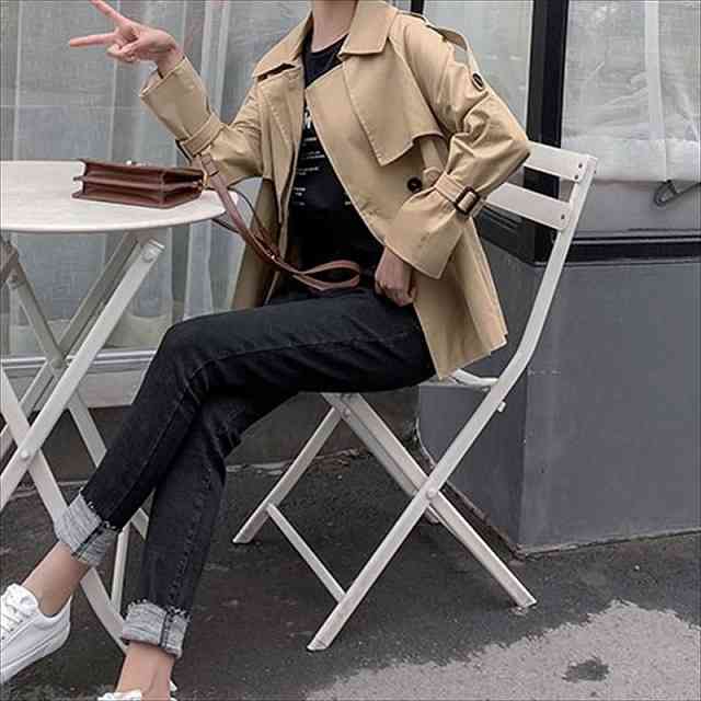 【即納】トレンチコート スプリングコート レディース アウター 大きいサイズ ライトアウター フォーマル ママコート ジャケット 上品 美シルエット 通勤 オフィス 大人可愛い おしゃれ カジュアル