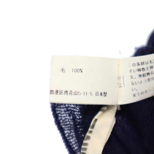 日本製 ウール 長袖 Vネック デザイン セーター SS ネイビー系 カットソー レディース 日本製 ウール 長袖 Vネック デザイン セーター SS ネイビー系 カットソー レディース