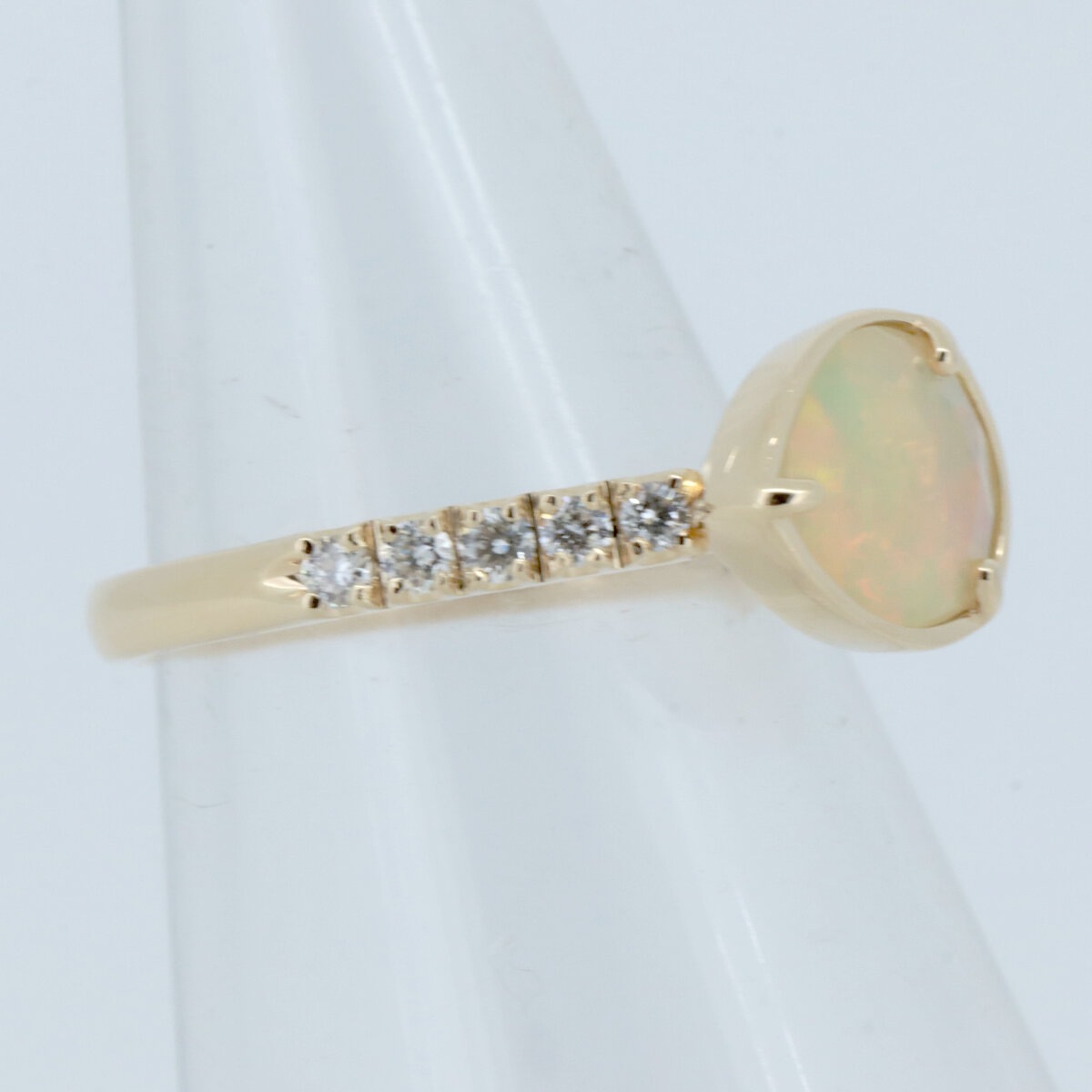 ヴェレッタオッターヴァ コメットオパール リング 指輪 0.30ct 15号 K18YG(18金 イエローゴールド) 質屋出品 ヴェレッタオッターヴァ コメットオパール リング 指輪 0.30ct 15号 K18YG(18金 イエローゴールド) 質屋出品