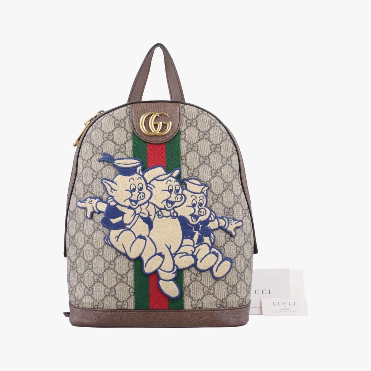 オフィディア三匹のこぶたマルチカラーPVCコーティングキャンバス552884I027883538中古 オフィディア三匹のこぶたマルチカラーPVCコーティングキャンバス552884I027883538中古