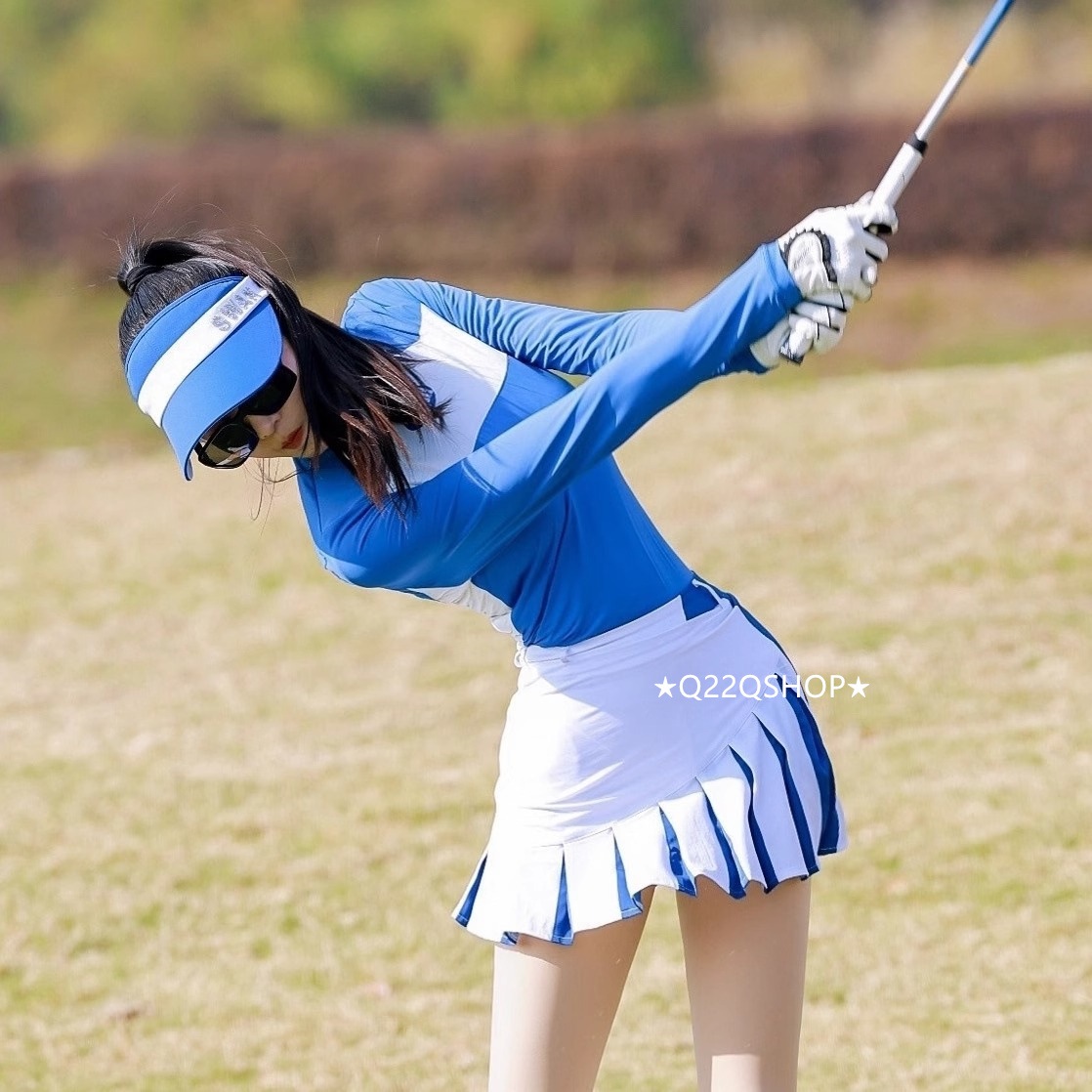 ゴルフウェア 2025 春夏 上下セット 長袖 Tシャツ プリーツスカ スカート 日焼け止め 速乾 ブルー 白 かわいい 痩せる 韓国風 レディース ゴルフスカート スポーツウェア テニスウェア ゴルフウェア 2025 春夏 上下セット 長袖 Tシャツ プリーツスカ スカート 日焼け止め 速乾 ブルー 白 かわいい 痩せる 韓国風 レディース ゴルフスカート スポーツウェア テニスウェア