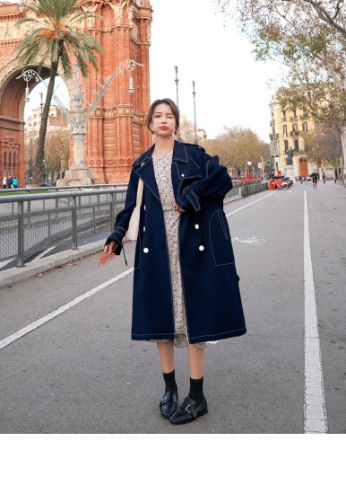 いカラーが トレンチコート ブ レディース服 レディース ネイビー まれる いカラーが トレンチコート ブ レディース服 レディース ネイビー まれる
