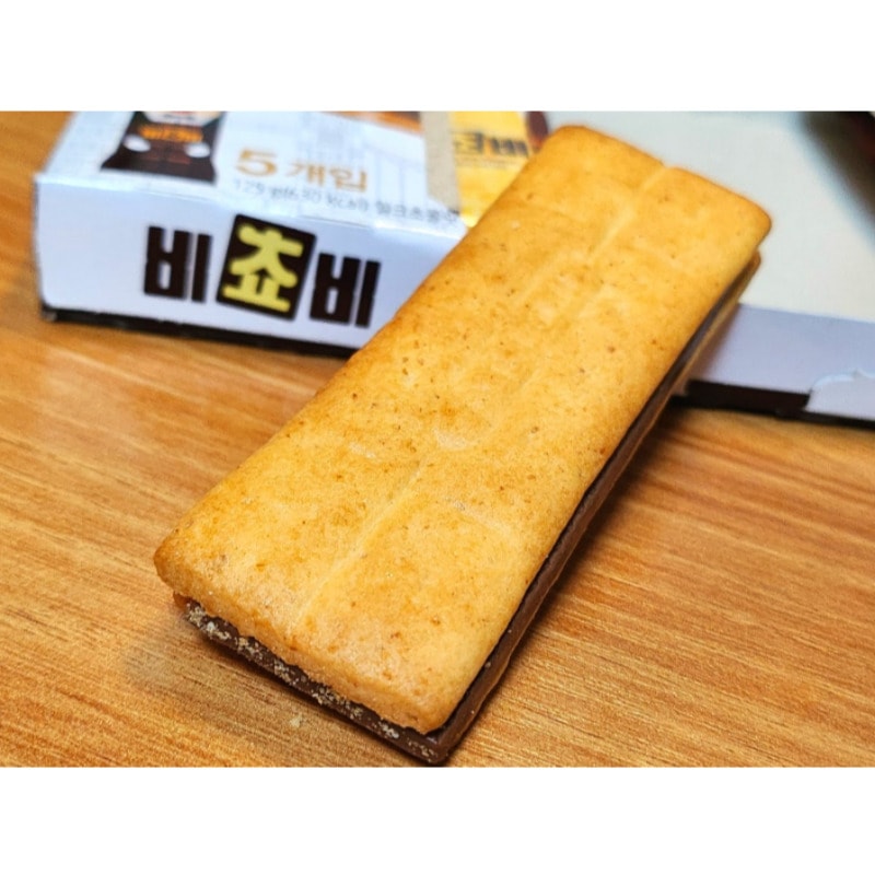 【正規品】 [15BOX] ビチョビ チョコビスケット/5個入りx15箱/韓国 お菓子