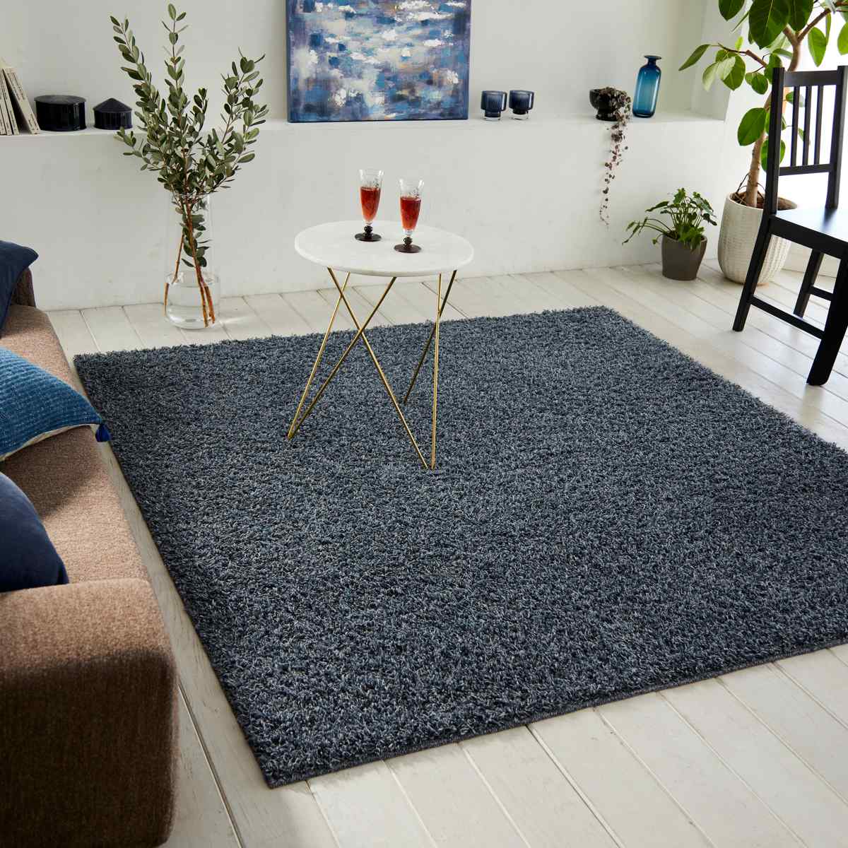 ラグ スミノエ ルーパス 130x190cm 防ダニ アレルブロック シャギーラグ ラグマット カーペット 絨毯 マット 機能ラグ 長方形 1.5畳 リビングマット アクセントラグ 滑り止め