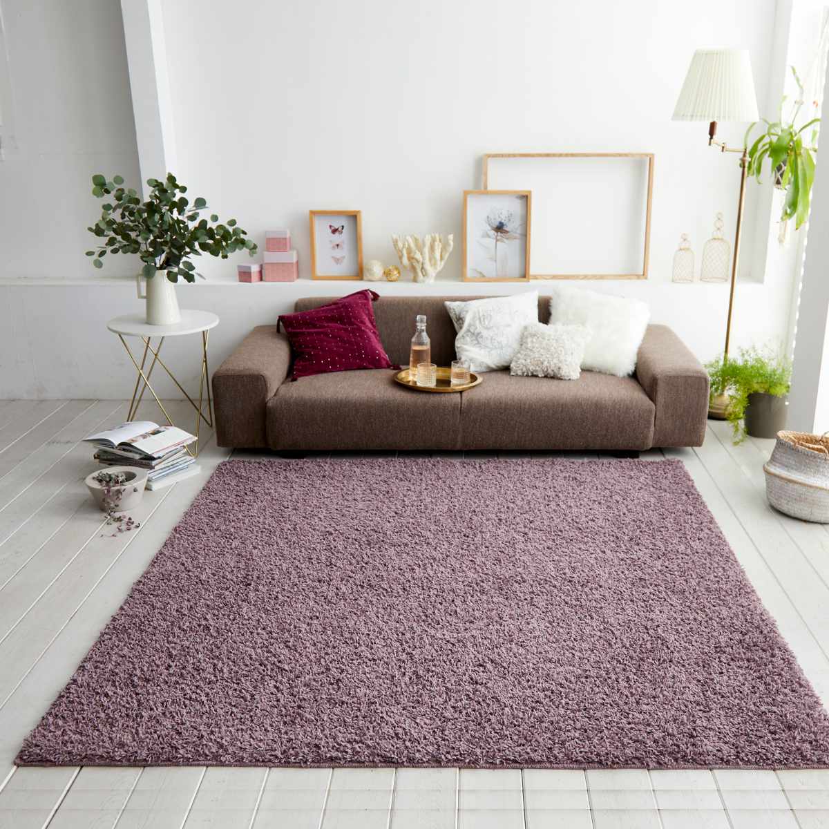 ラグ スミノエ ルーパス 130x190cm 防ダニ アレルブロック シャギーラグ ラグマット カーペット 絨毯 マット 機能ラグ 長方形 1.5畳 リビングマット アクセントラグ 滑り止め