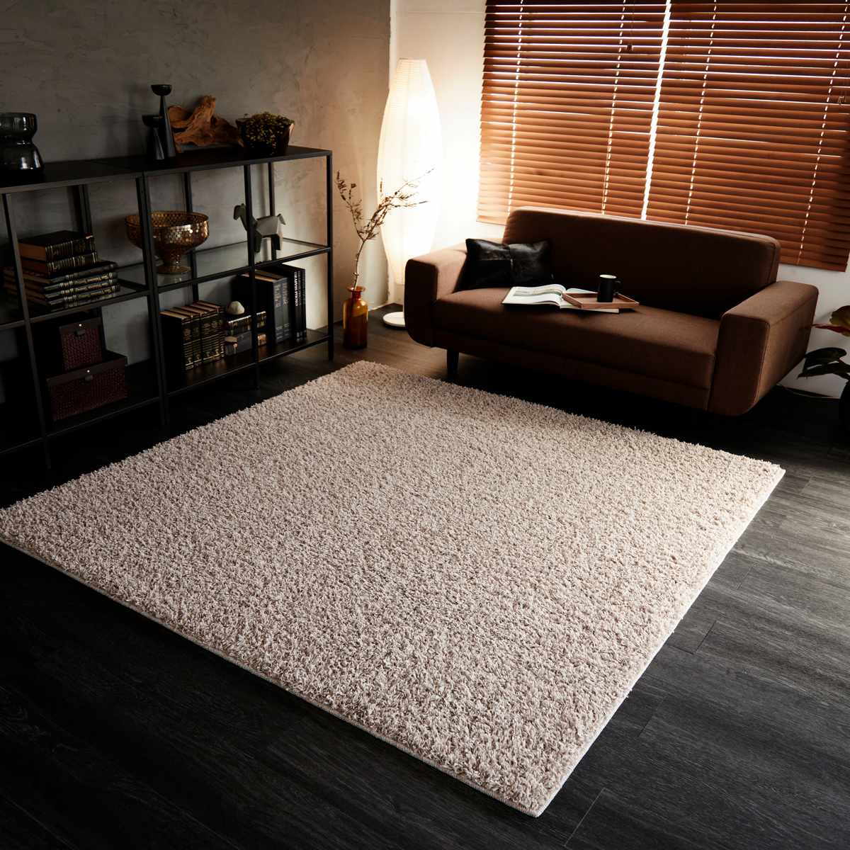 ラグ スミノエ ルーパス 130x190cm 防ダニ アレルブロック シャギーラグ ラグマット カーペット 絨毯 マット 機能ラグ 長方形 1.5畳 リビングマット アクセントラグ 滑り止め