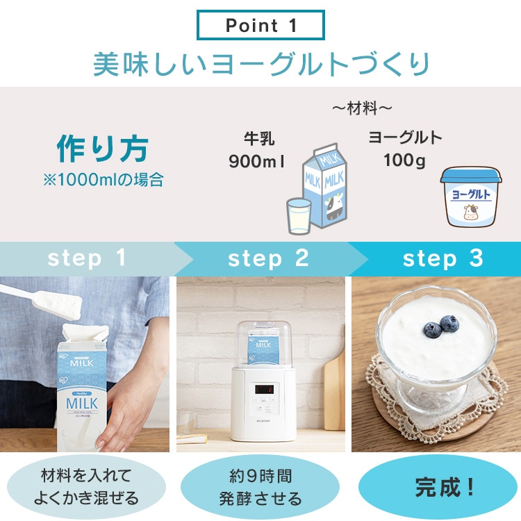 ヨーグルトメーカー IYM-016-W ホワイト ギリシャヨーグルト サラダチキン メガ割 ヨーグルトメーカー IYM-016-W ホワイト ギリシャヨーグルト サラダチキン メガ割