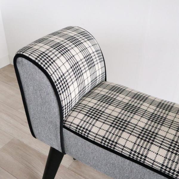 チェア 椅子 スツール レトロ かわいい アンティーク グレーチェック いす イス ソファ 1人掛け コンパクト スリム 座面高さ40cm チェア 椅子 スツール レトロ かわいい アンティーク グレーチェック いす イス ソファ 1人掛け コンパクト スリム 座面高さ40cm