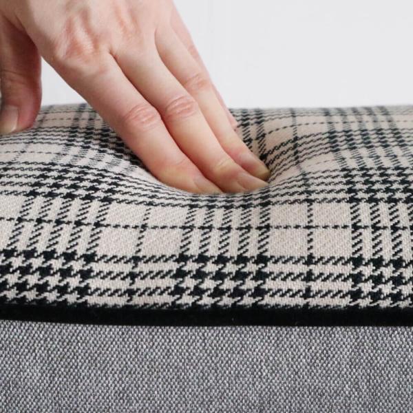 チェア 椅子 スツール レトロ かわいい アンティーク グレーチェック いす イス ソファ 1人掛け コンパクト スリム 座面高さ40cm チェア 椅子 スツール レトロ かわいい アンティーク グレーチェック いす イス ソファ 1人掛け コンパクト スリム 座面高さ40cm