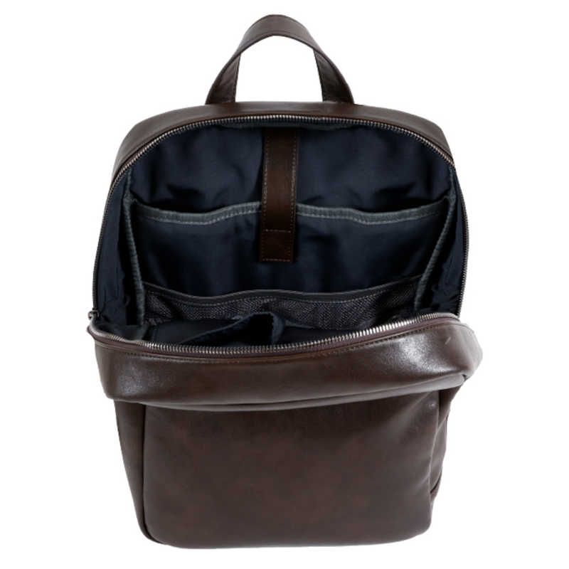 FULCRO カジュアルリュック ビジネスリュック PC対応 15inch フェイクレザー グレーベージュ fca-1003-GBE FULCRO カジュアルリュック ビジネスリュック PC対応 15inch フェイクレザー グレーベージュ fca-1003-GBE