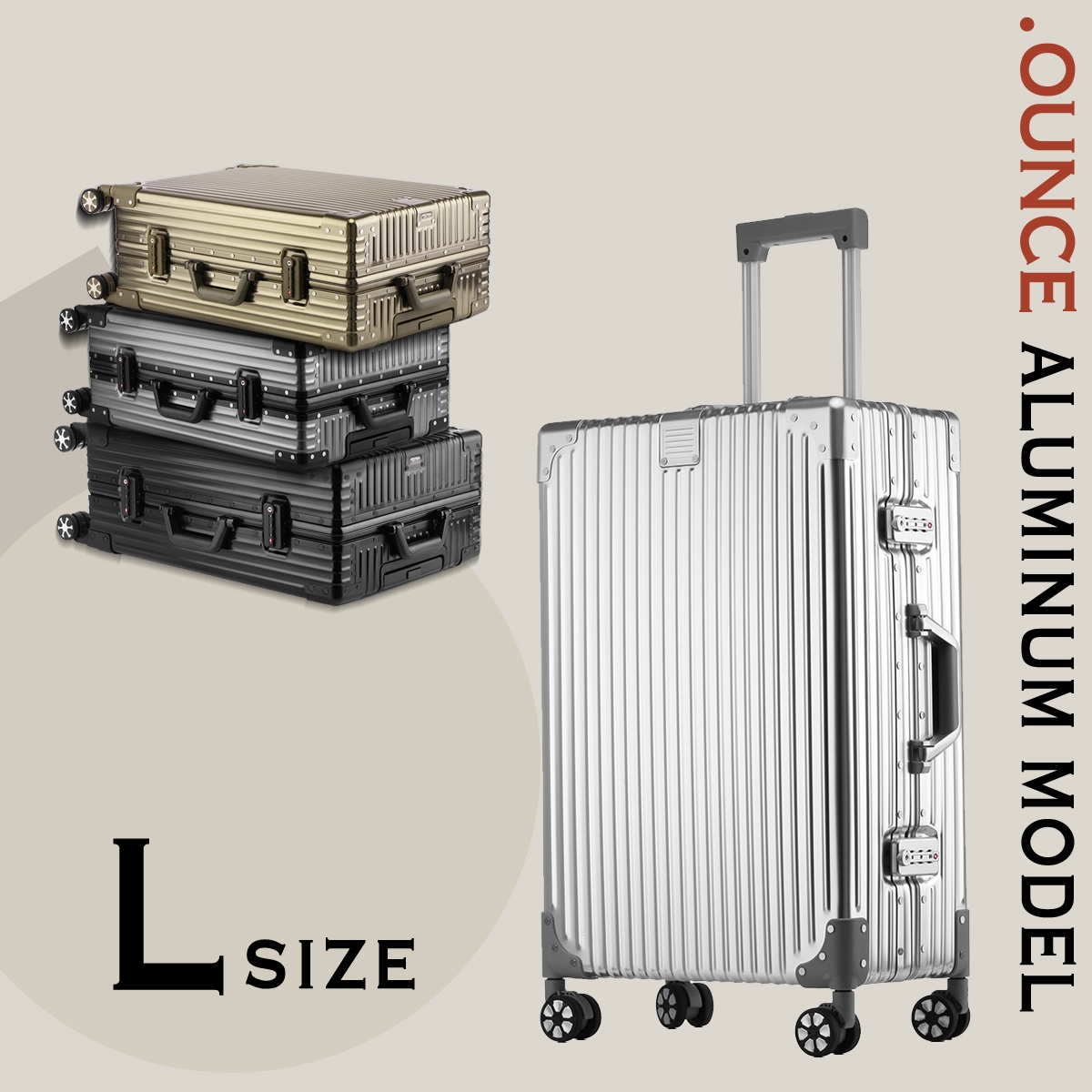 Qoo10] STYLISH JAPAN スーツケース Lサイズ 70L オール