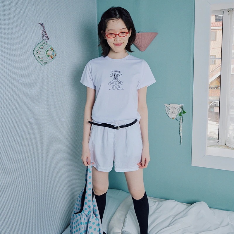 Qoo10 ITZAVIBE CAT GIRL SLIM T キャラク