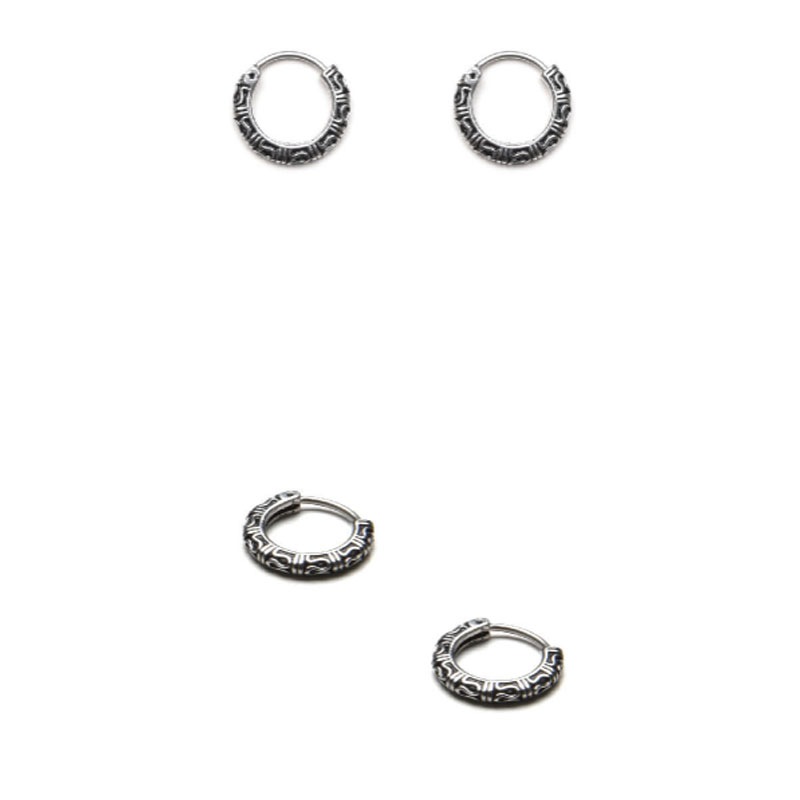 [イソヨン着用] Antique pattern earrings/韓国女性アクセサリー/韓国ファッションスタイル/SNS人気/芸能人着用ビニー/デイリーアイテム
