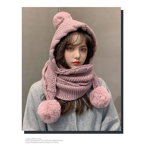 Qoo10] フード付き ネックウォーマー ギフト ス