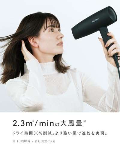 [2024年春夏限定] SALONIA サロニア スピーディーイオン ドライヤー 【セレブレイトパープル】 ヘアドライヤー 大風量 速乾 軽量 マイナスイオン SL-013CP
