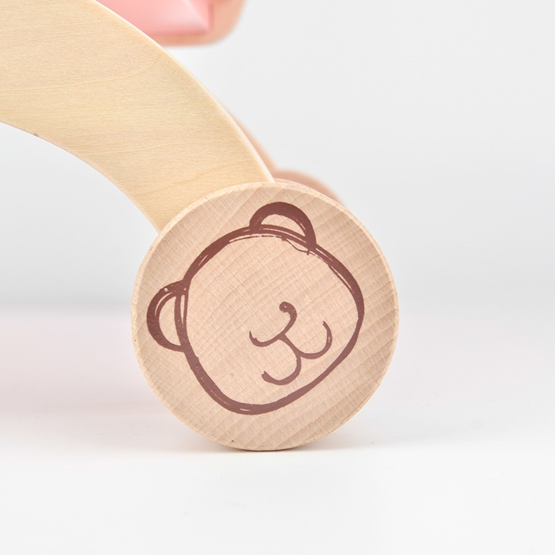 木製の子供のシミュレーションショッピングカートのおもちゃの女の子のスーパーマーケットのトロリーミニままごとのおもちゃセット