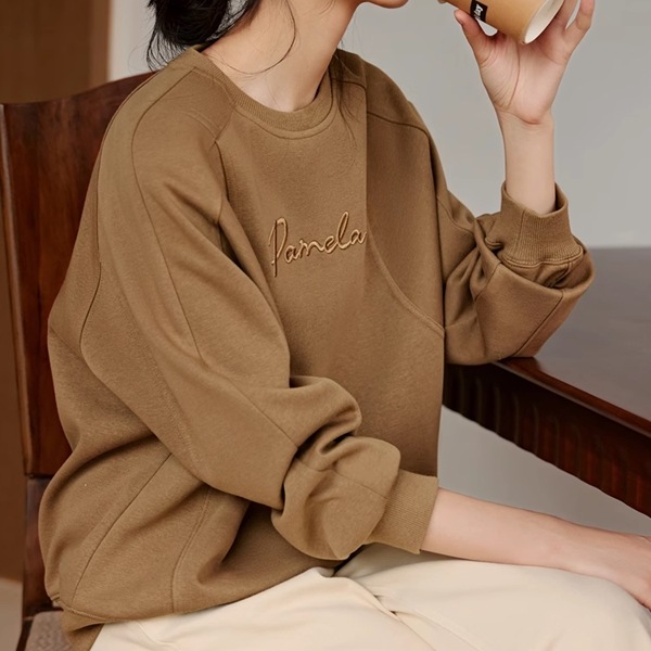 スウェットシャツトレーナーカットソー レディース トップス ニット セーター プルオーバー 長袖 レギュラースリーブ ラウンドネック クルーネック ボートネック ストレート 刺繍 ふっくら 伸縮性 スウェットシャツトレーナーカットソー レディース トップス ニット セーター プルオーバー 長袖 レギュラースリーブ ラウンドネック クルーネック ボートネック ストレート 刺繍 ふっくら 伸縮性