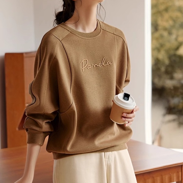 スウェットシャツトレーナーカットソー レディース トップス ニット セーター プルオーバー 長袖 レギュラースリーブ ラウンドネック クルーネック ボートネック ストレート 刺繍 ふっくら 伸縮性 スウェットシャツトレーナーカットソー レディース トップス ニット セーター プルオーバー 長袖 レギュラースリーブ ラウンドネック クルーネック ボートネック ストレート 刺繍 ふっくら 伸縮性