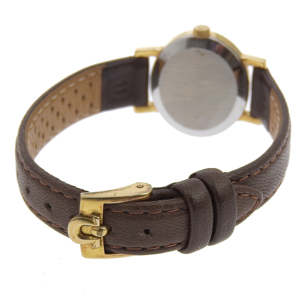 ジュネーブ 腕時計 金メッキ レザー 手巻き レディース ゴールド文字盤 中古品 ジュネーブ 腕時計 金メッキ レザー 手巻き レディース ゴールド文字盤 中古品