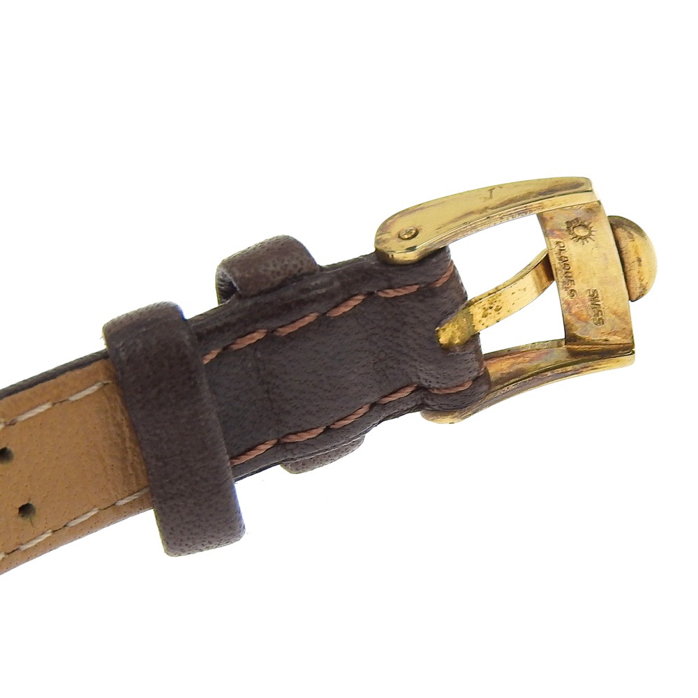 ジュネーブ 腕時計 金メッキ レザー 手巻き レディース ゴールド文字盤 中古品 ジュネーブ 腕時計 金メッキ レザー 手巻き レディース ゴールド文字盤 中古品