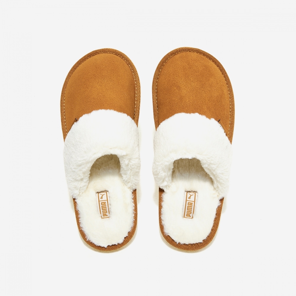 プーマフラフミュールBXファー（Desert Tan-Marshmallow）