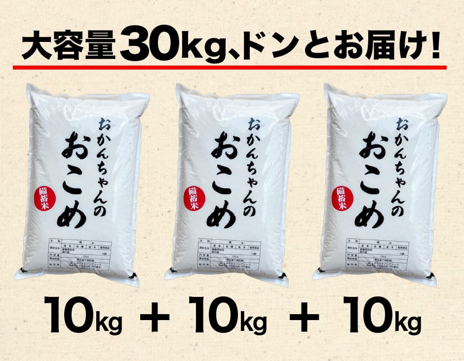Qoo10] 【数量限定の最終販売】令和3年備蓄米 3