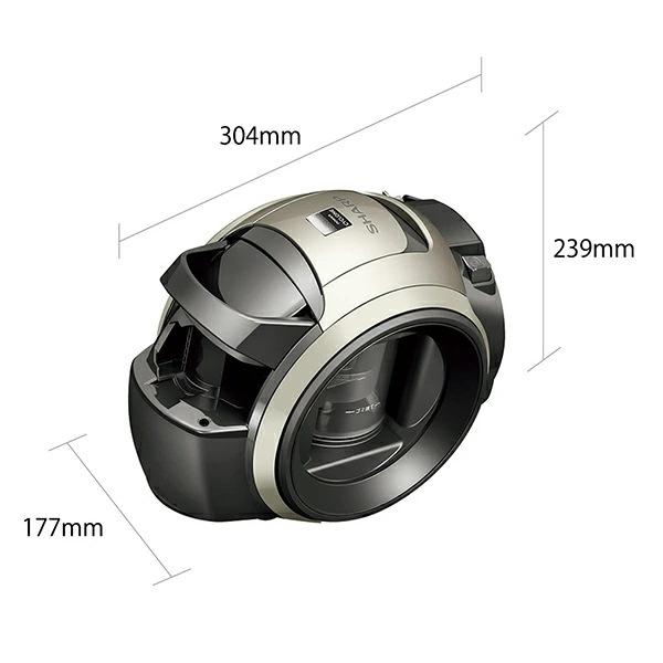 サイクロン掃除機 2.4kg キャニスター クリーナー 絡みにくい すき間ノズル付属 EC-U100 N
