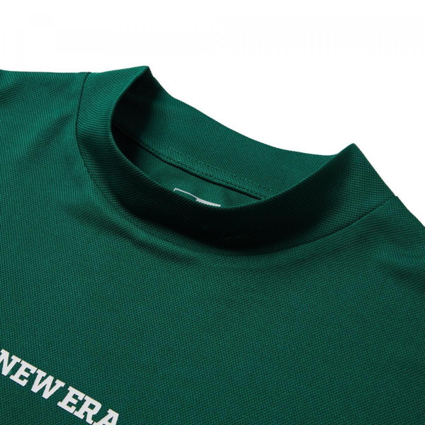 ニューエラ NEW ERA 半袖 ミッドネック 鹿の子 Tシャツ Vertical Logo エメラルドグリーン ゴルフ 14391495 ニューエラ NEW ERA 半袖 ミッドネック 鹿の子 Tシャツ Vertical Logo エメラルドグリーン ゴルフ 14391495