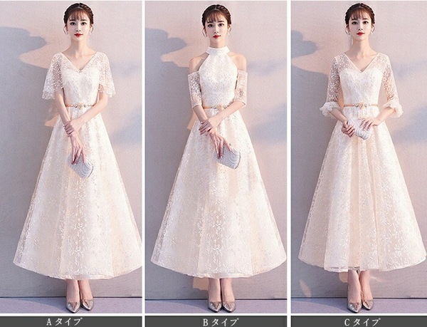サイズ有XS/S/M/L/2L/3Lブライズメイド ドレス ロング丈 二次会 小さいサイズ 結婚式 体型カバー 半袖 オフショルダー 長袖 謝恩会 二次会 卒業式 花嫁 ピアノ 発表会 ドレス 演奏会