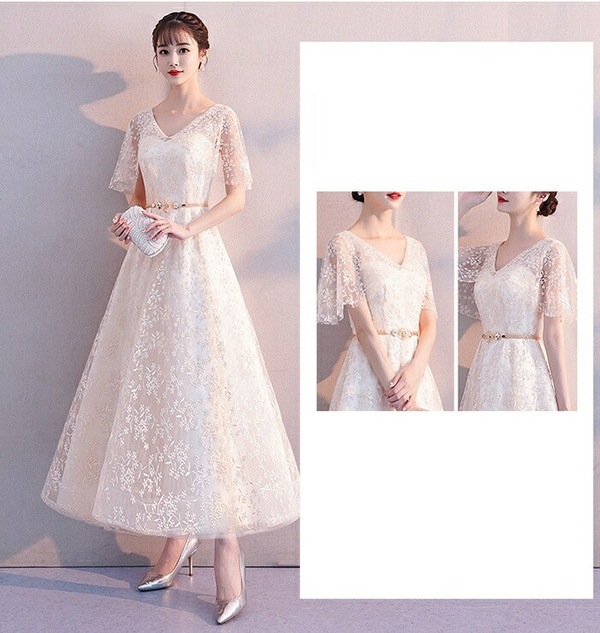 サイズ有XS/S/M/L/2L/3Lブライズメイド ドレス ロング丈 二次会 小さいサイズ 結婚式 体型カバー 半袖 オフショルダー 長袖 謝恩会 二次会 卒業式 花嫁 ピアノ 発表会 ドレス 演奏会