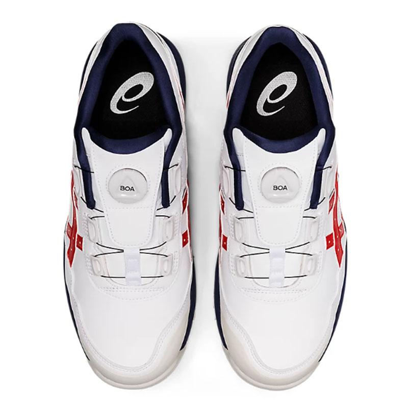 アシックス 安全靴 ウィンジョブ CP306 BOA 3E相当 ローカット ホワイトクラシックレッド 28.0cm 1273A029 セーフティシューズ 作業靴 先芯