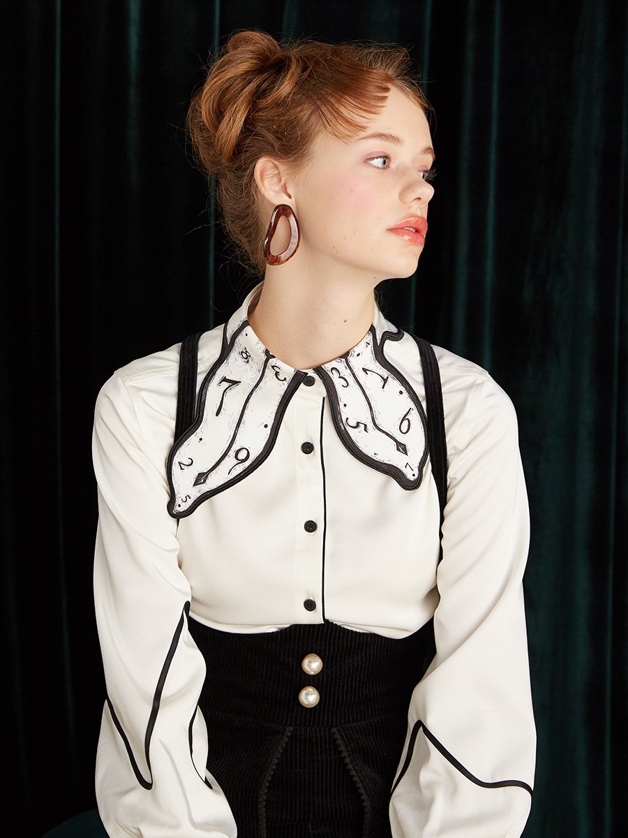 時計カラーブラウス ブラウス シャツ blouse OL オフィス セレブ トップス 通勤 かわいい 大人 レディース 長袖 無地 柄物 秋 冬 時計カラーブラウス ブラウス シャツ blouse OL オフィス セレブ トップス 通勤 かわいい 大人 レディース 長袖 無地 柄物 秋 冬