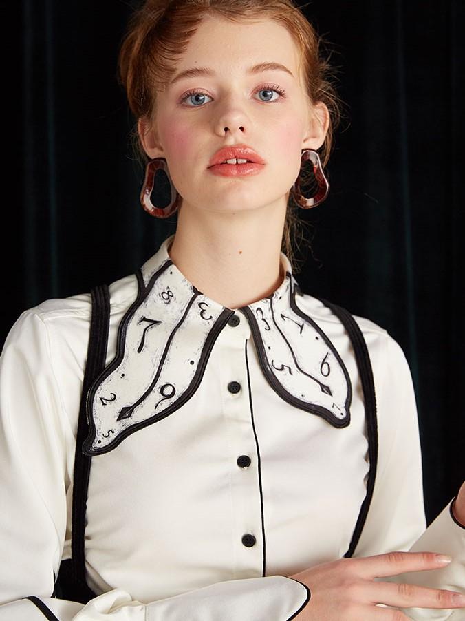 時計カラーブラウス ブラウス シャツ blouse OL オフィス セレブ トップス 通勤 かわいい 大人 レディース 長袖 無地 柄物 秋 冬 時計カラーブラウス ブラウス シャツ blouse OL オフィス セレブ トップス 通勤 かわいい 大人 レディース 長袖 無地 柄物 秋 冬