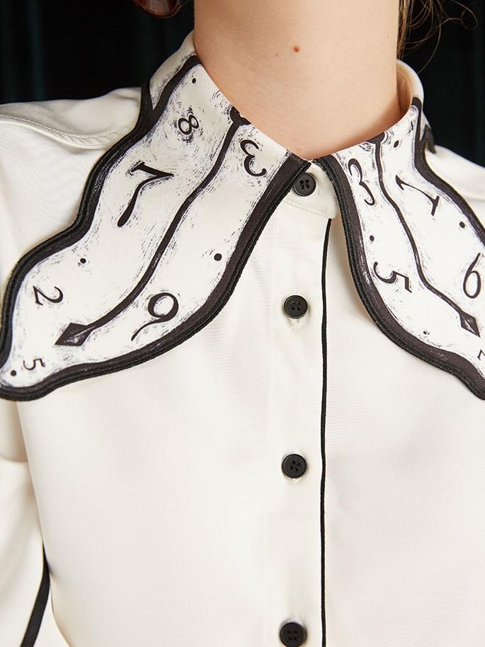 時計カラーブラウス ブラウス シャツ blouse OL オフィス セレブ トップス 通勤 かわいい 大人 レディース 長袖 無地 柄物 秋 冬 時計カラーブラウス ブラウス シャツ blouse OL オフィス セレブ トップス 通勤 かわいい 大人 レディース 長袖 無地 柄物 秋 冬