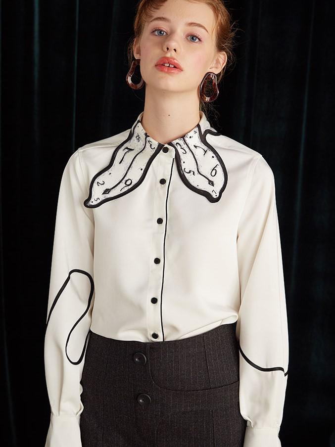 時計カラーブラウス ブラウス シャツ blouse OL オフィス セレブ トップス 通勤 かわいい 大人 レディース 長袖 無地 柄物 秋 冬 時計カラーブラウス ブラウス シャツ blouse OL オフィス セレブ トップス 通勤 かわいい 大人 レディース 長袖 無地 柄物 秋 冬