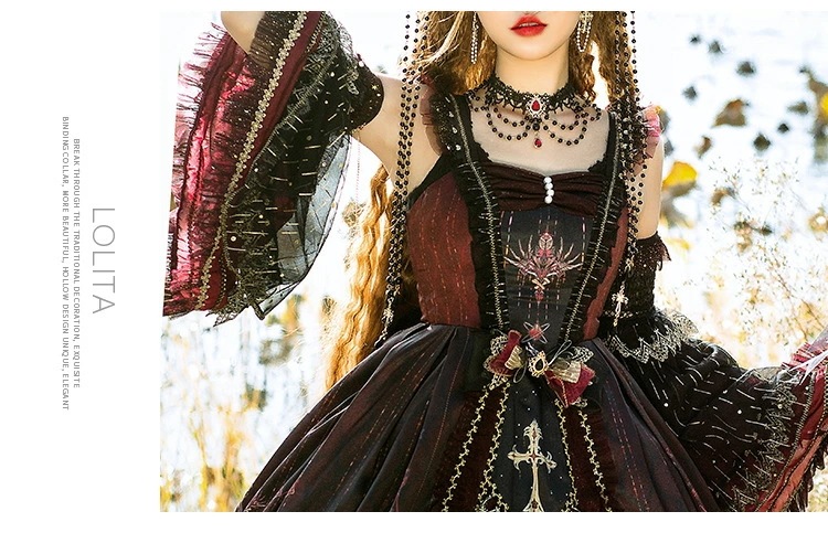 ハロウィン　コスプレ　ロリータ ワンピース ブラック ロリィタ　黒 ロリータファッション ロリィタファッション クラシカル ゴシック 大人 ふわふわ レース レディース ハロウイン 仮装 コスプレ