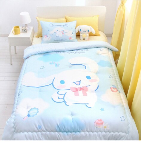 サンリオ シナモロール 薄綿布団 枕カバー 寝具セット Cotton Candy 韓国人気 かわいい 韓国インテリア gergana.siteforgestudio.com