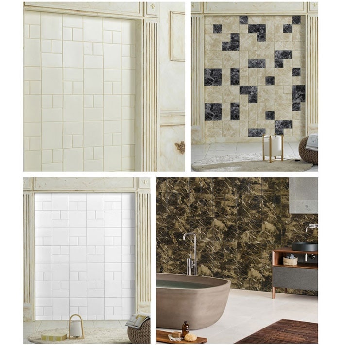 お得な壁紙シール12枚セット壁紙 レンガ シール のり付き クロス 壁用 シート ヴィンテージ 宅H