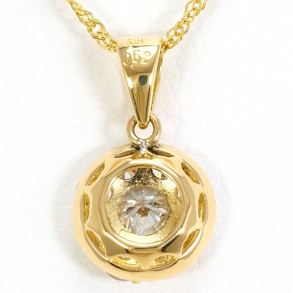 K18 18金 YG ネックレス ダイヤ 0.52 中古 K18 18金 YG ネックレス ダイヤ 0.52 中古