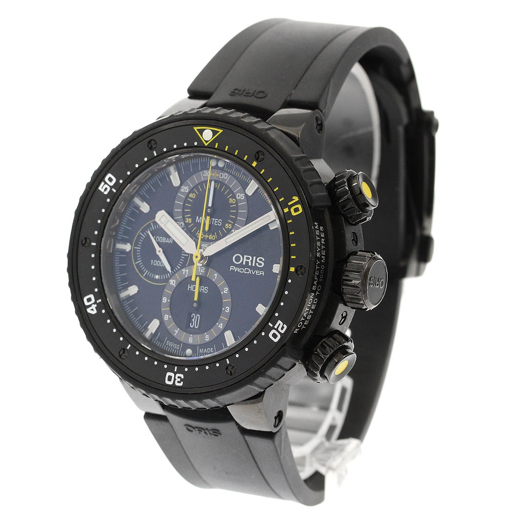 オリス ORIS 01.774.7727.7784 ダイブ コントロール リミテッドエディション クロノグラフ 自動巻き メンズ 箱・保証書付き_900221【中古】 オリス ORIS 01.774.7727.7784 ダイブ コントロール リミテッドエディション クロノグラフ 自動巻き メンズ 箱・保証書付き_900221【中古】