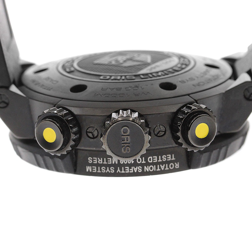 オリス ORIS 01.774.7727.7784 ダイブ コントロール リミテッドエディション クロノグラフ 自動巻き メンズ 箱・保証書付き_900221【中古】 オリス ORIS 01.774.7727.7784 ダイブ コントロール リミテッドエディション クロノグラフ 自動巻き メンズ 箱・保証書付き_900221【中古】