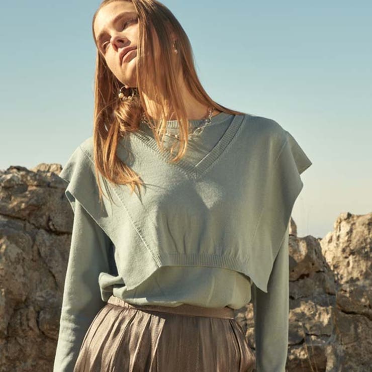 レイヤードニット