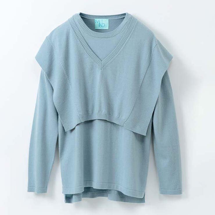 レイヤードニット