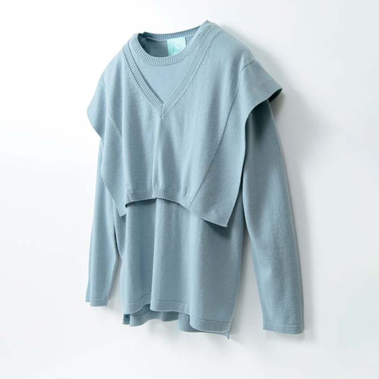 レイヤードニット