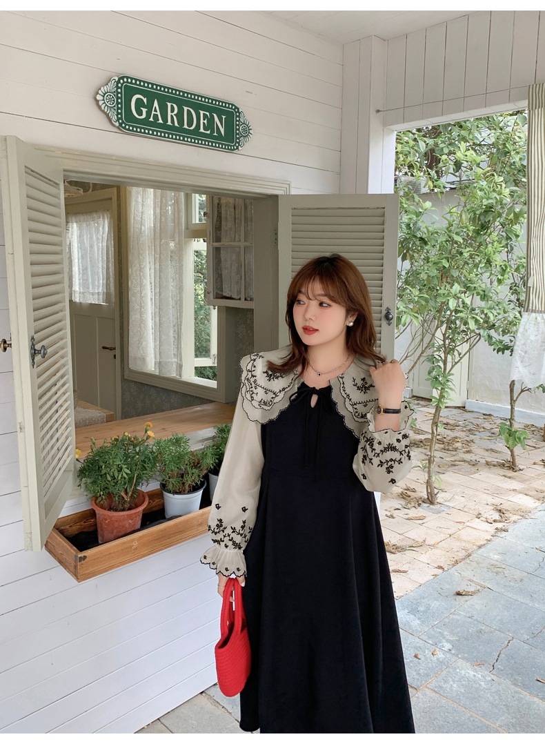 ワンピース デート フレアワンピース ミモレ ミモレ丈 袖あり 長袖 かわいい 大人可愛い きれいめ シンプル カジュアル 大人 上品 おしゃれ お洒落 主役級 存在感 春 秋 10代 20代 30代