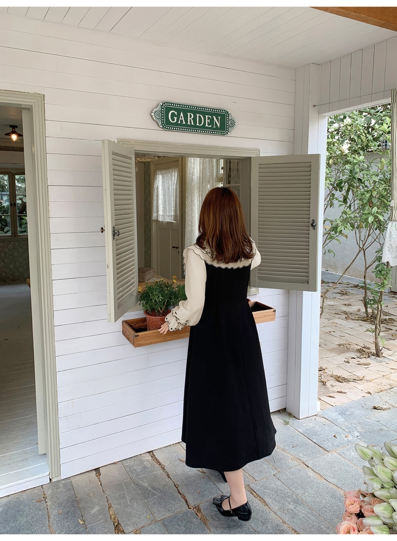 ワンピース デート フレアワンピース ミモレ ミモレ丈 袖あり 長袖 かわいい 大人可愛い きれいめ シンプル カジュアル 大人 上品 おしゃれ お洒落 主役級 存在感 春 秋 10代 20代 30代