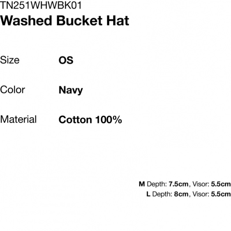 ディス・イズネヴァー・ザット・ウェントバケットハットネイビー ディス・イズネヴァー・ザット・ウェントバケットハットネイビー