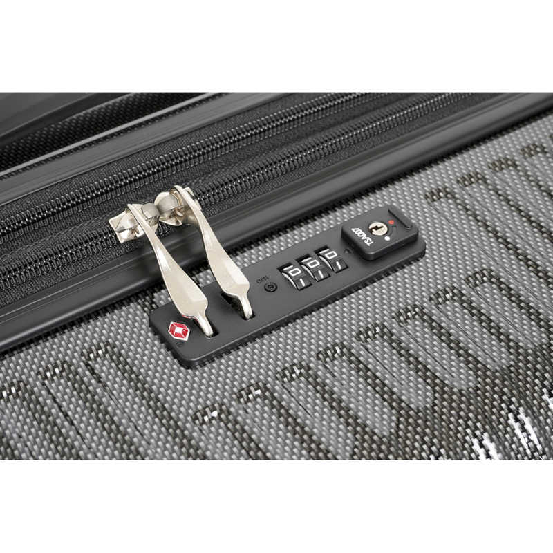 SPALDING　スーツケース ファスナータイプ 旅行日数目安：10日以上 114L(拡張時125L) TSAロック搭載 ［TSAロック搭載］ ホワイトカーボン　SP-0836-74-WHC