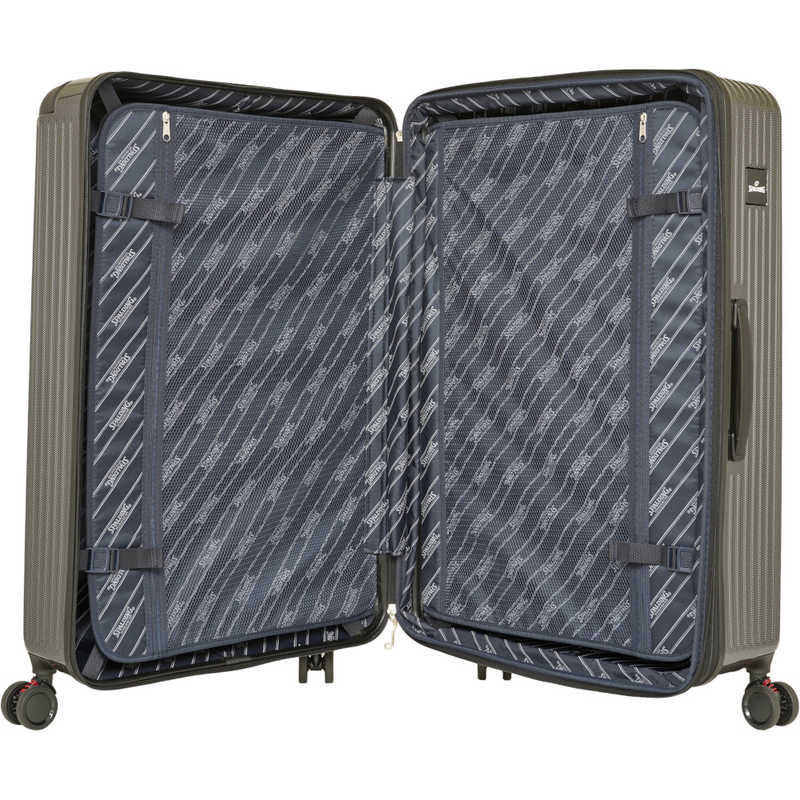 SPALDING　スーツケース ファスナータイプ 旅行日数目安：10日以上 114L(拡張時125L) TSAロック搭載 ［TSAロック搭載］ ホワイトカーボン　SP-0836-74-WHC